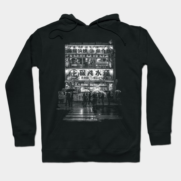 Tokyo Street Monochrome Hoodie by TKL